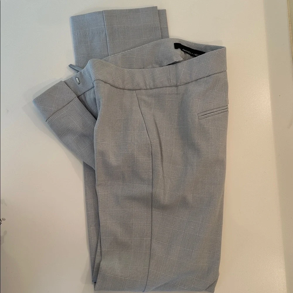 Amanda & Chelsea Light Gray Plaid Men's Pants